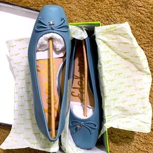 Sam Edelman Jillie Smokey Blue North Napa Leather 7.5 M